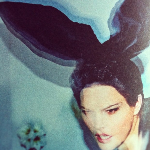 Jennifer Behr bunny ears in CR fashion book